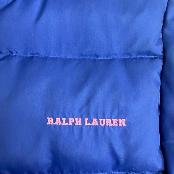 Ralph Lauren Blue Down Puffer Jacket Boys Size Large Winter Outdoors - Picture 4 of 16